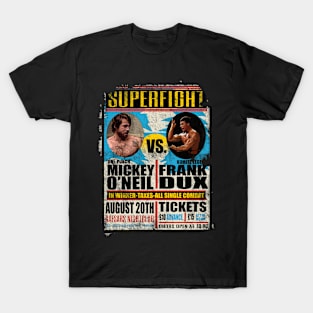 Snatch vs Bloodsport - Mickey O'Neil vs Frank Dux - distressed T-Shirt